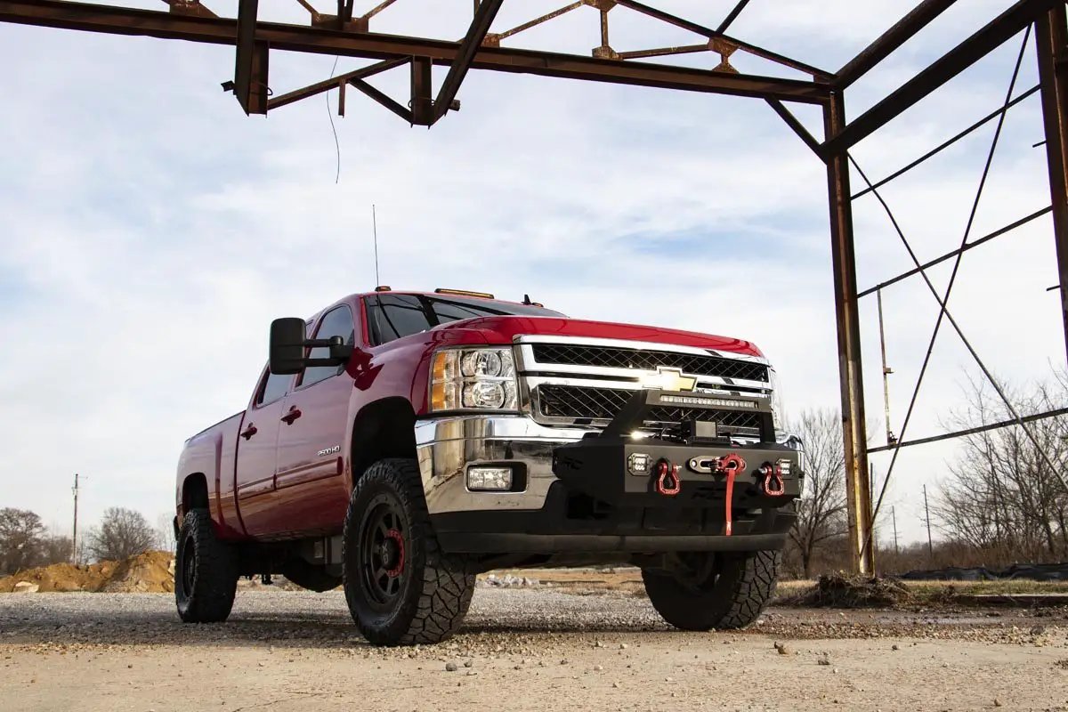 EXO Winch Mount Kit | Chevy Silverado 2500 HD/3500 HD 2WD/4WD (2011-2019) by Rough Country