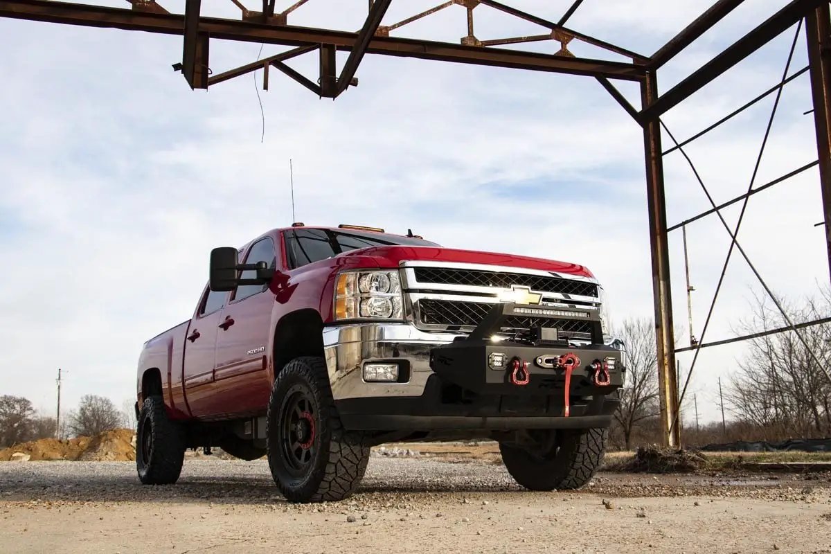 EXO Winch Mount Kit | Chevy Silverado 2500 HD/3500 HD 2WD/4WD (2011-2019) by Rough Country