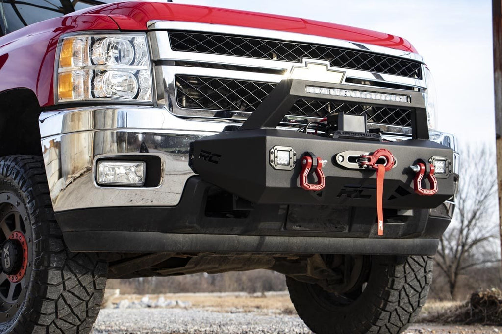 EXO Winch Mount Kit | Chevy Silverado 2500 HD/3500 HD 2WD/4WD (2011-2019) by Rough Country