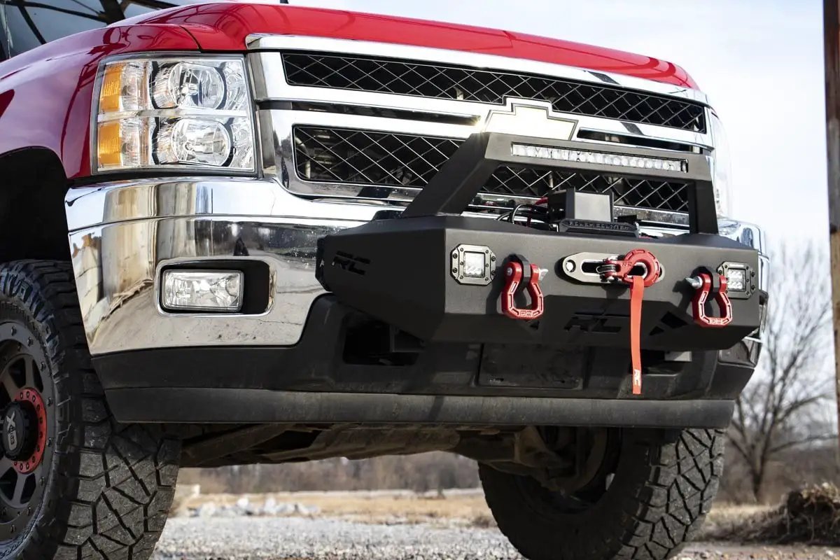 EXO Winch Mount Kit | Chevy Silverado 2500 HD/3500 HD 2WD/4WD (2011-2019) by Rough Country