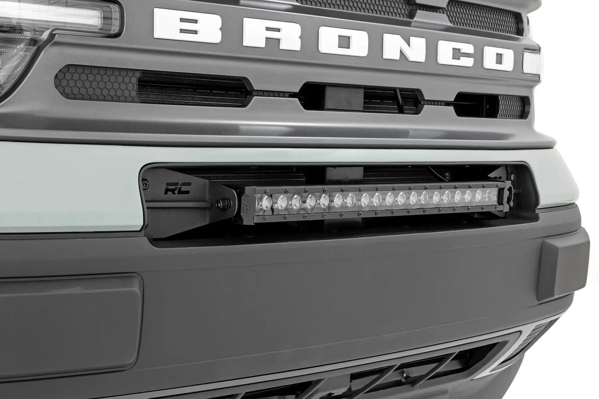 LED Light Kit | Bumper Mount | 20" Spectrum Single Row | Ford Bronco Sport (21-26) by Rough Country