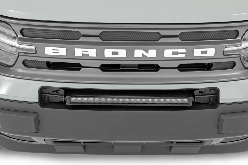 LED Light Kit | Bumper Mount | 20" Spectrum Single Row | Ford Bronco Sport (21-26) by Rough Country