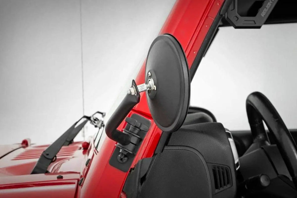 Round Trail Mirror | Jeep Wrangler JK/Wrangler Unlimited (2007-2018) by Rough Country