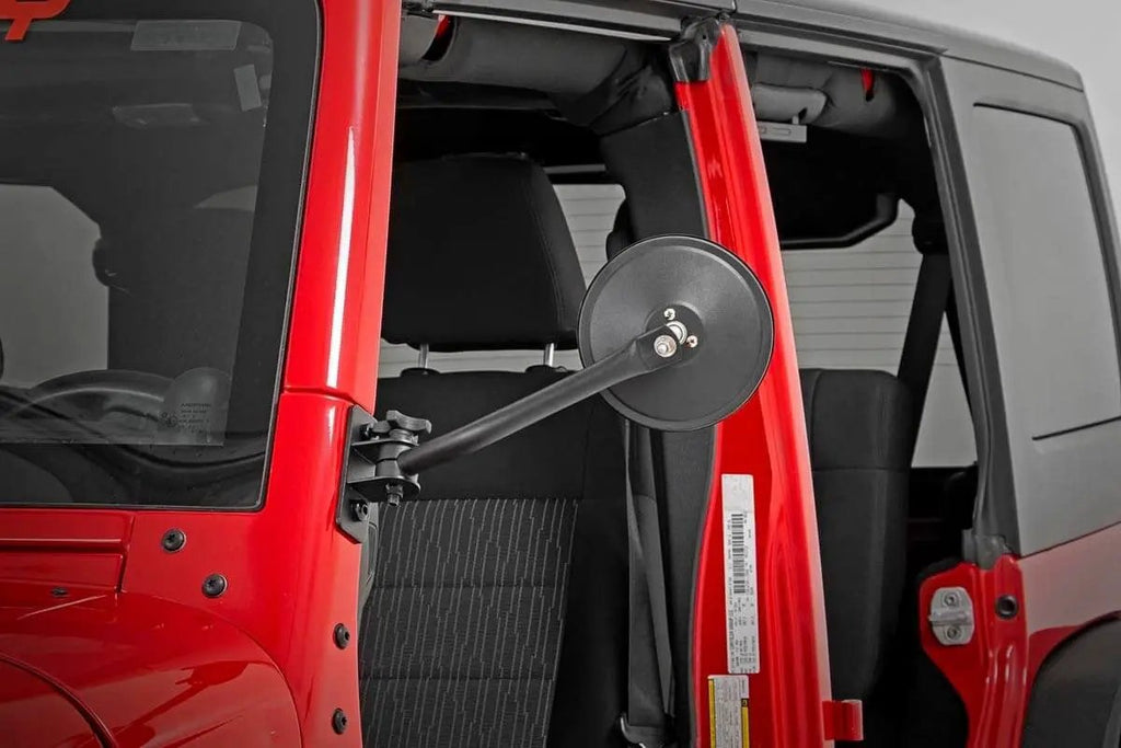 Round Trail Mirror | Jeep Wrangler JK/Wrangler Unlimited (2007-2018) by Rough Country