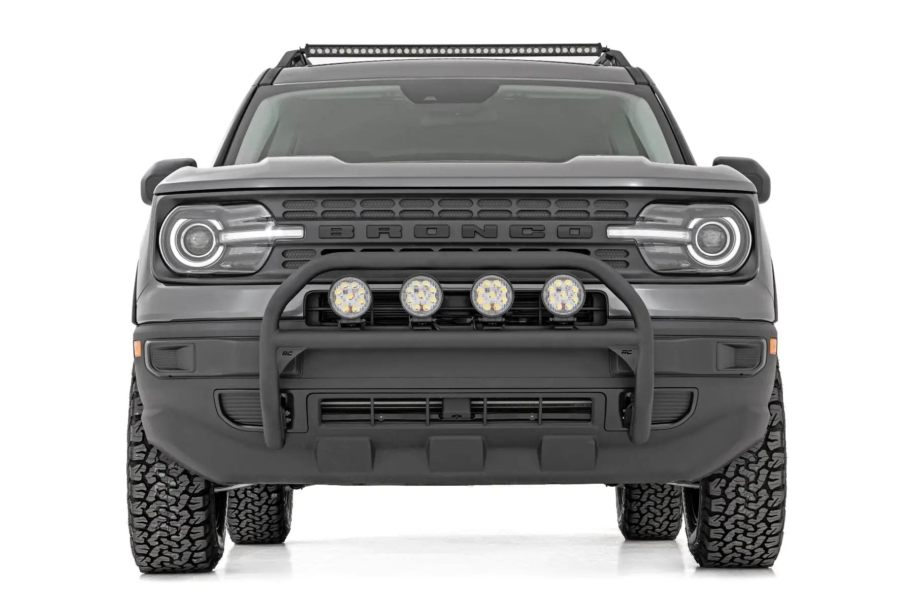 Nudge Bar | 4 Inch Round Led (x4) | Ford Bronco Sport 4WD (2021-2024) by Rough Country