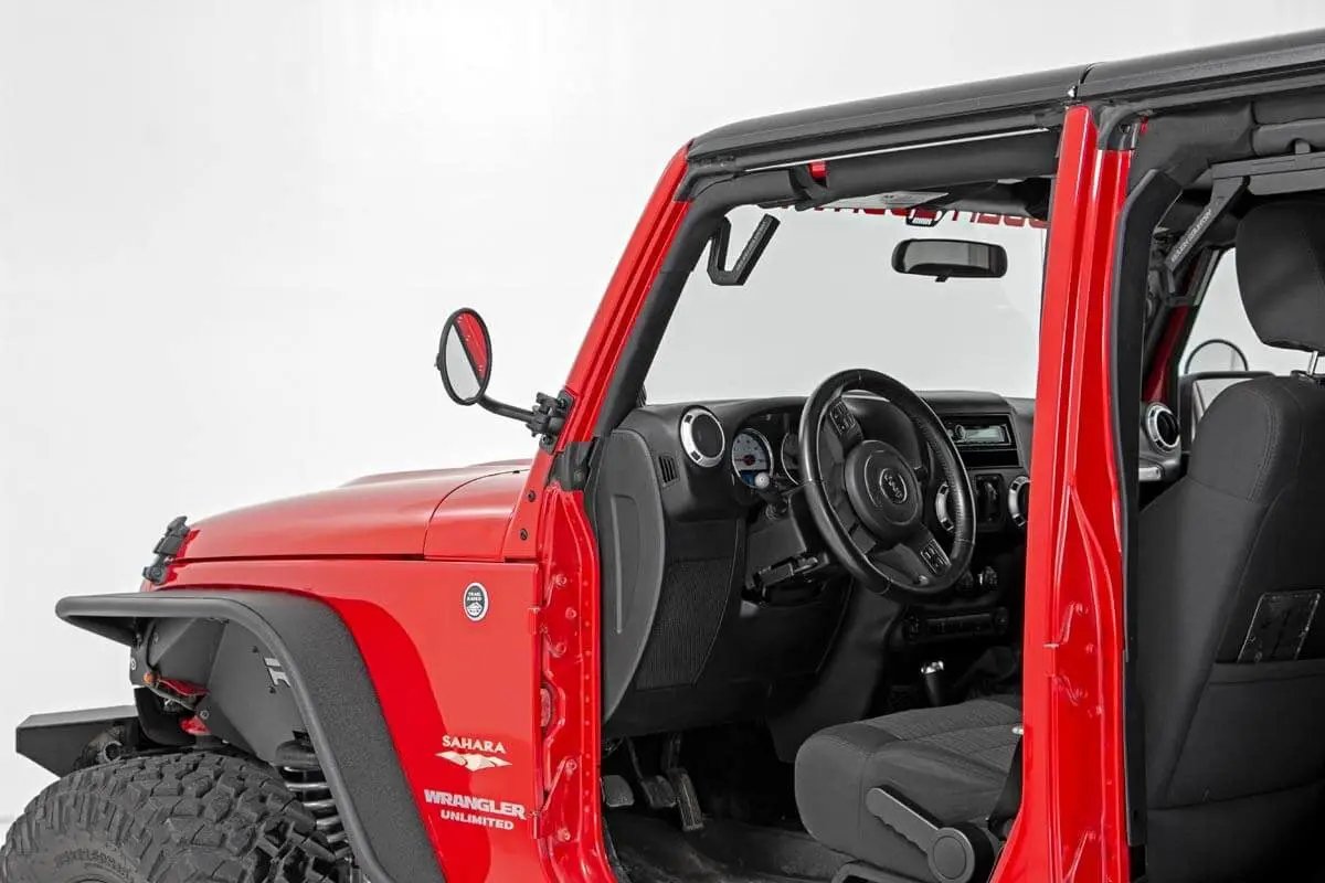 Round Trail Mirror | Jeep Wrangler JK/Wrangler Unlimited (2007-2018) by Rough Country