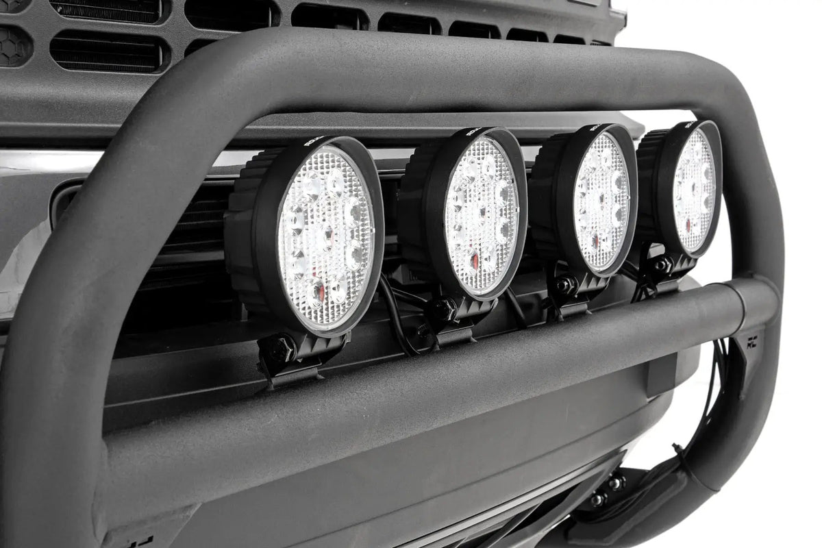 Nudge Bar | 4 Inch Round Led (x4) | Ford Bronco Sport 4WD (2021-2024) by Rough Country