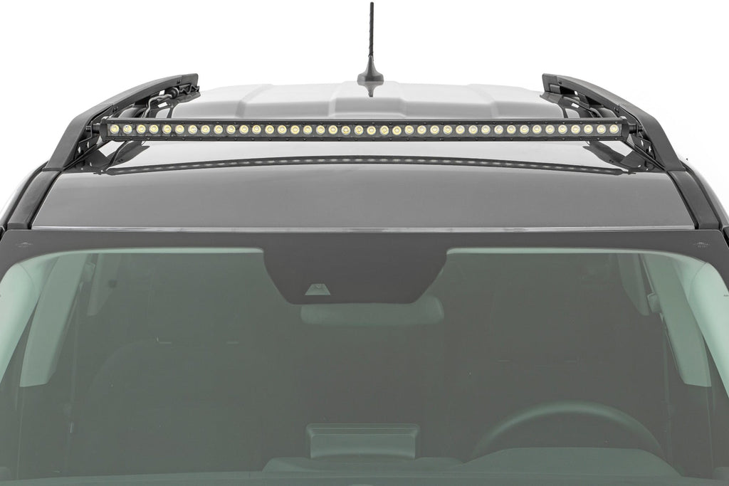 LED Light Kit | Roof Rack Mount | 40" Black Single Row | Ford Bronco Sport (21-26) by Rough Country