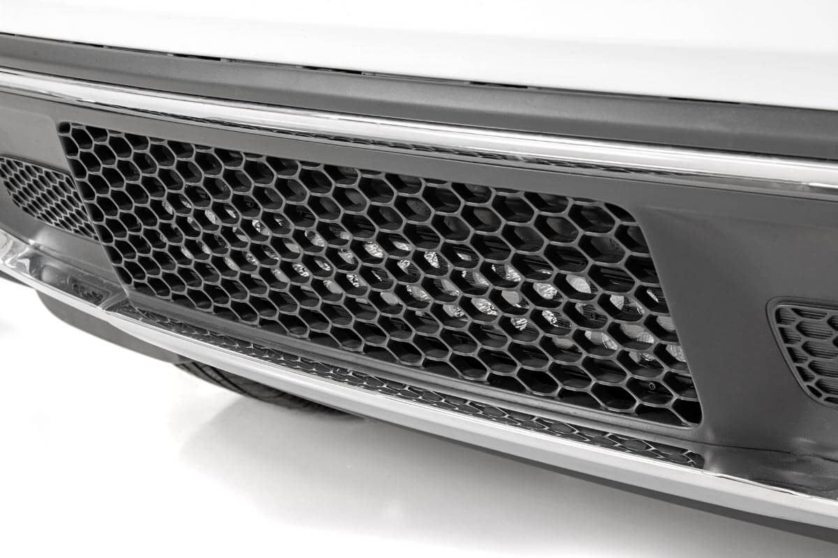 LED Light Kit | Bumper Mount | 20" Black Dual Row | Jeep Grand Cherokee WK2 (11-20) by Rough Country