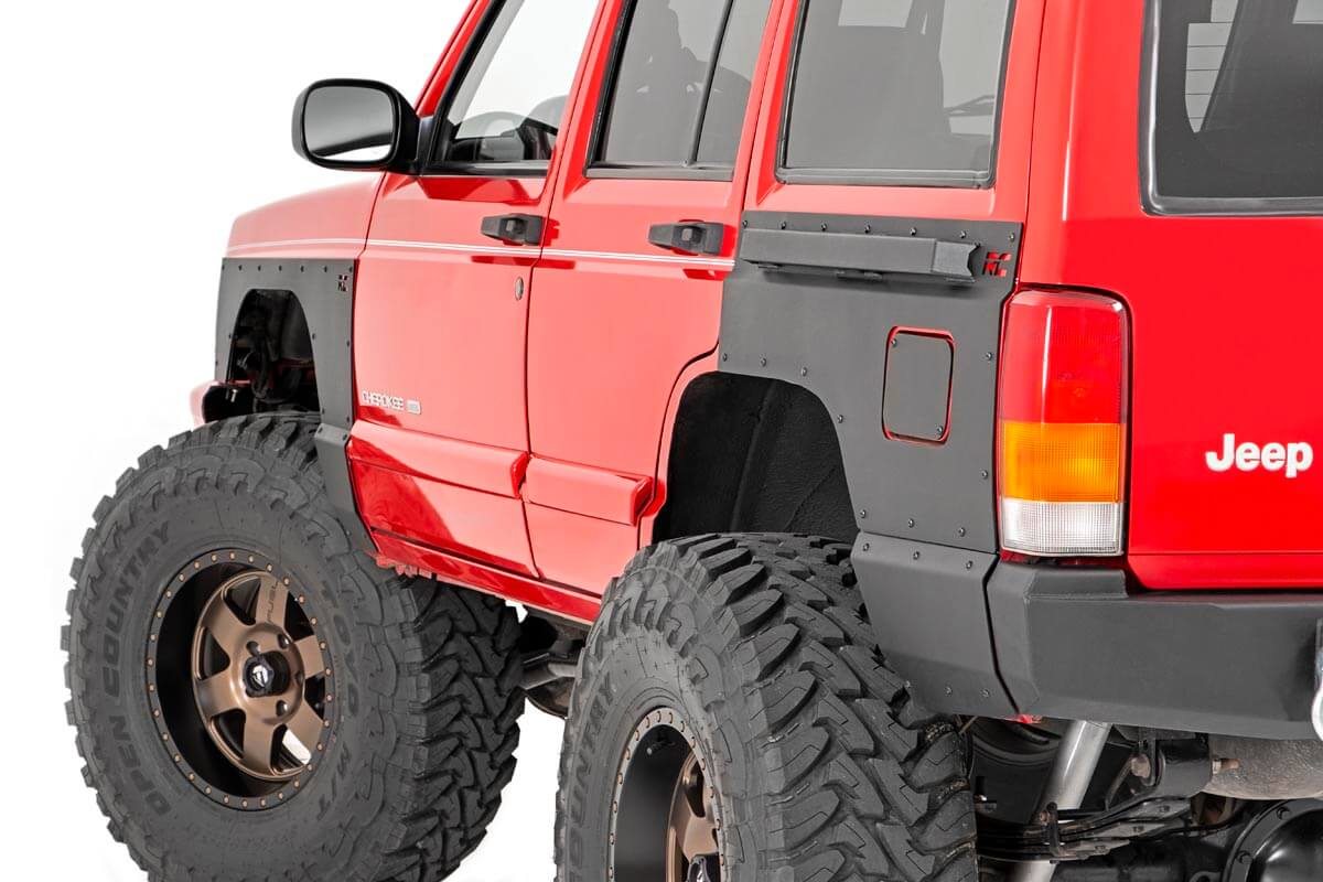 Fender & Quarter Panel Armor | Rear | Combo | Jeep Cherokee XJ 2WD/4WD (97-01) by Rough Country