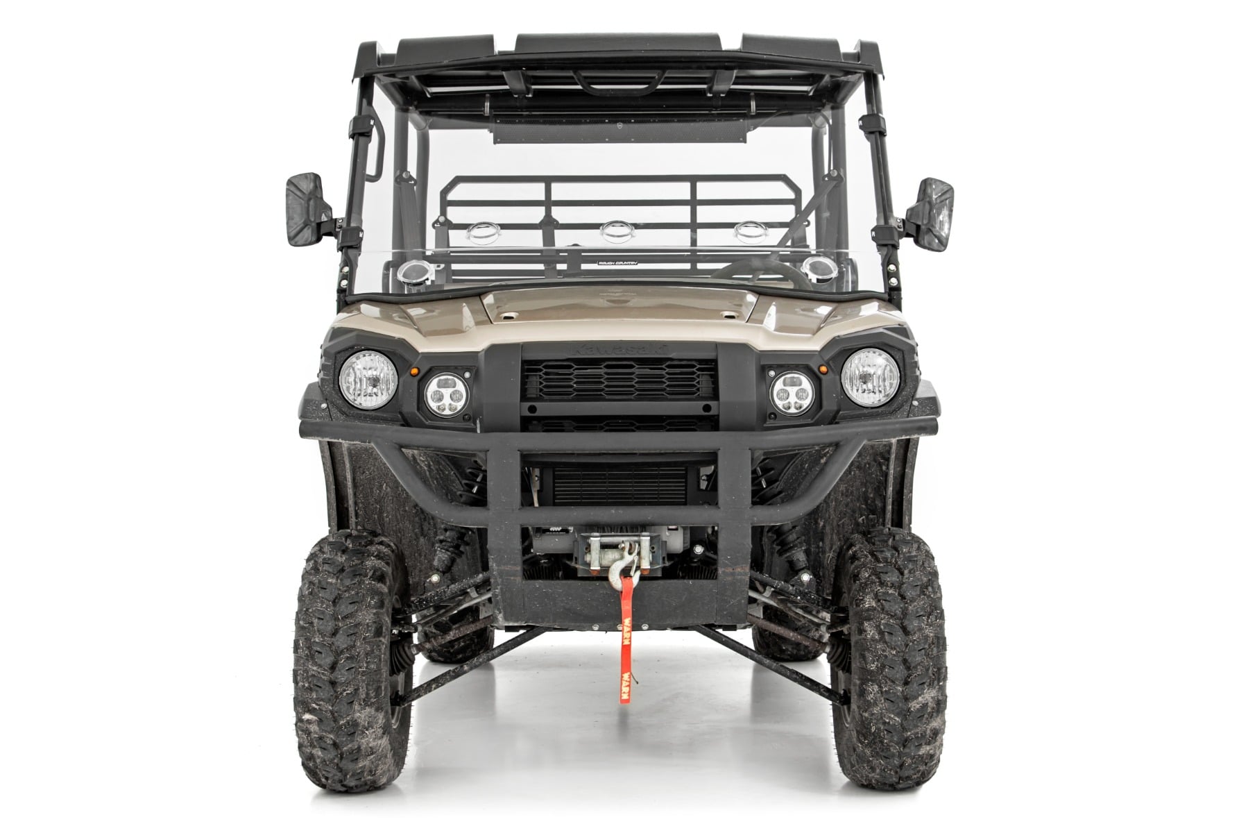 Vented Full Windshield | Scratch Resistant | Kawasaki Mule PRO-FX by Rough Country