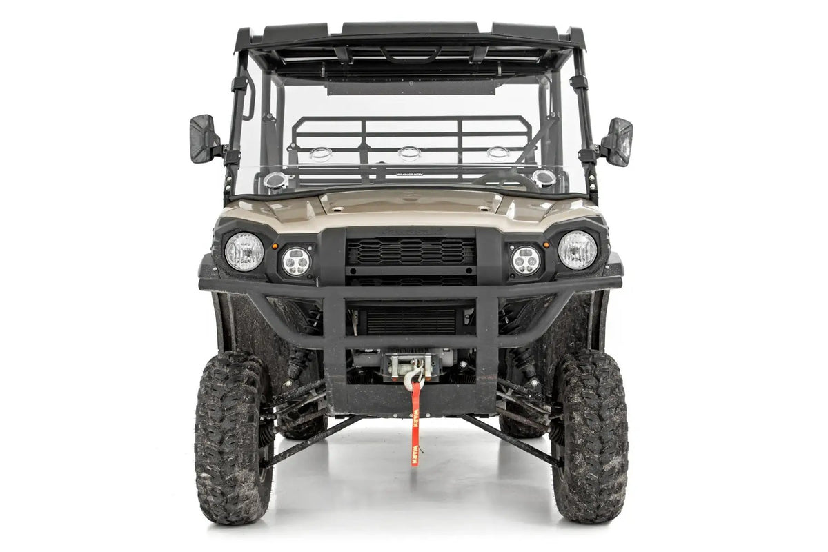 Vented Full Windshield | Scratch Resistant | Kawasaki Mule PRO-FX by Rough Country