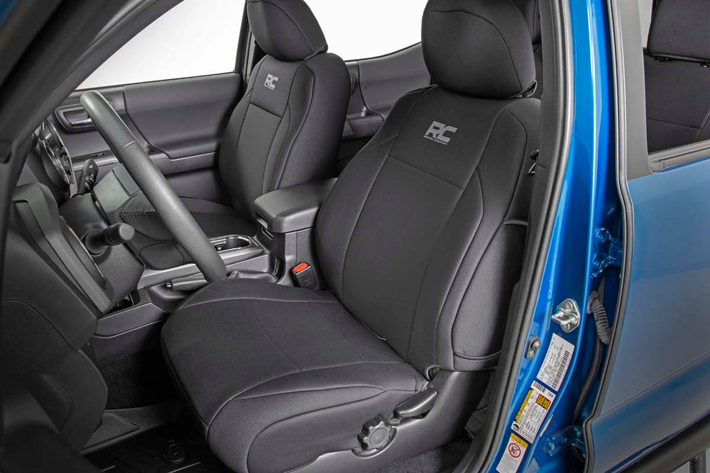 Seat Covers | Front | Double Cab | Toyota Tacoma 2WD/4WD (2016-2023) by Rough Country