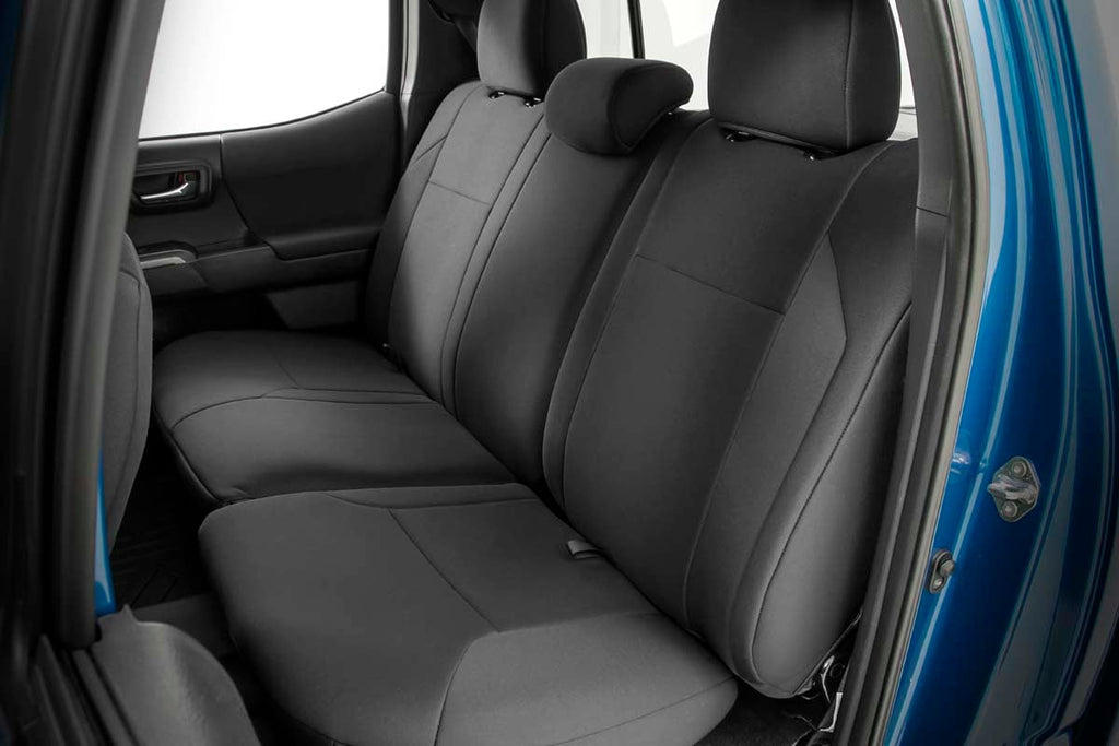 Seat Covers | FR & RR | Double Cab | Toyota Tacoma 2WD/4WD (2016-2023) by Rough Country