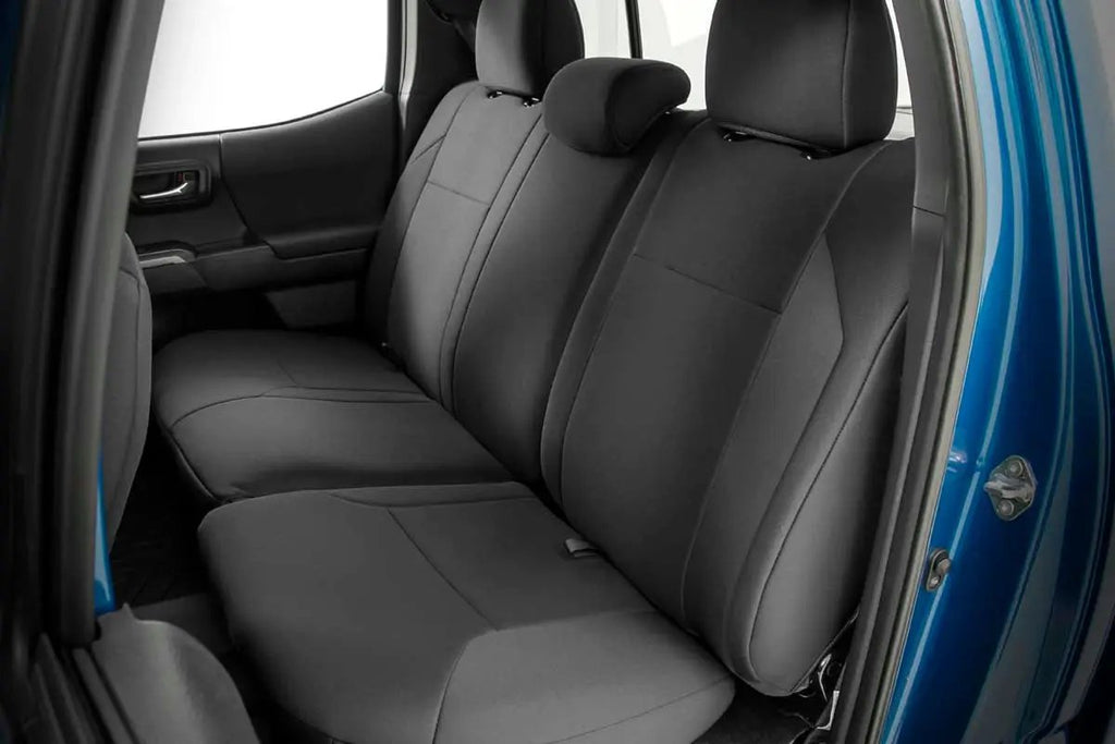 Seat Covers | FR & RR | Double Cab | Toyota Tacoma 2WD/4WD (2016-2023) by Rough Country