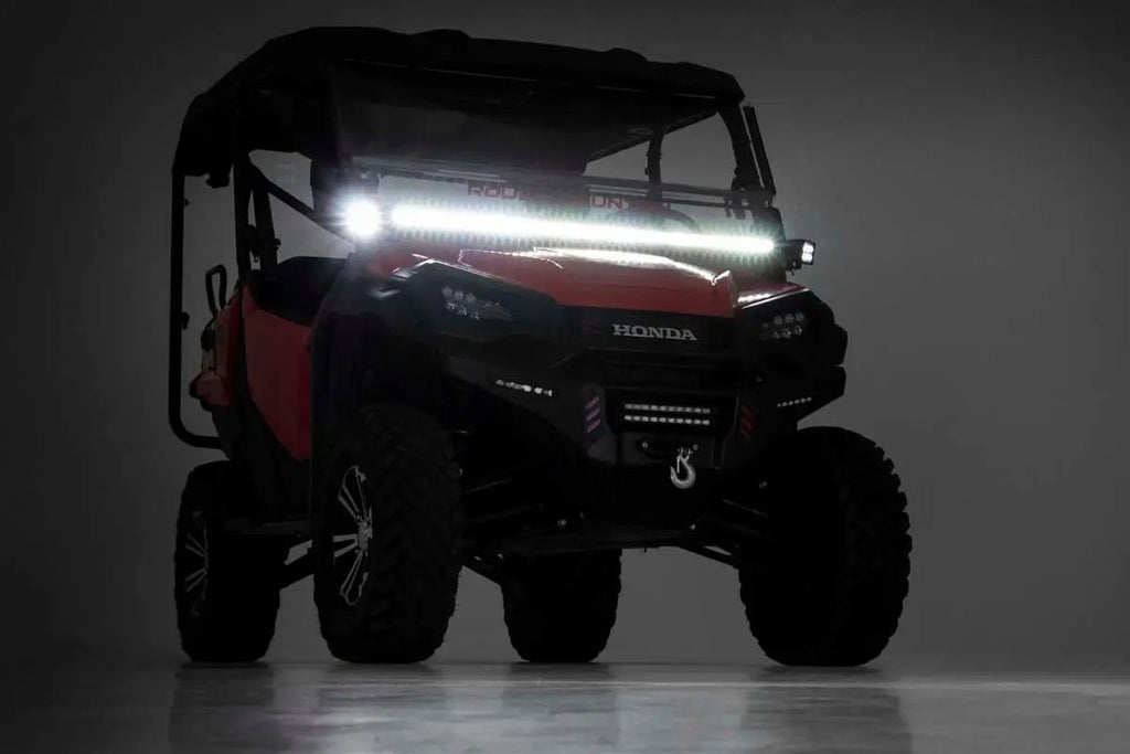 LED Light Kit | Cage Mount | 50" Black Single Row | Honda Pioneer 1000/Pioneer 1000-6 by Rough Country