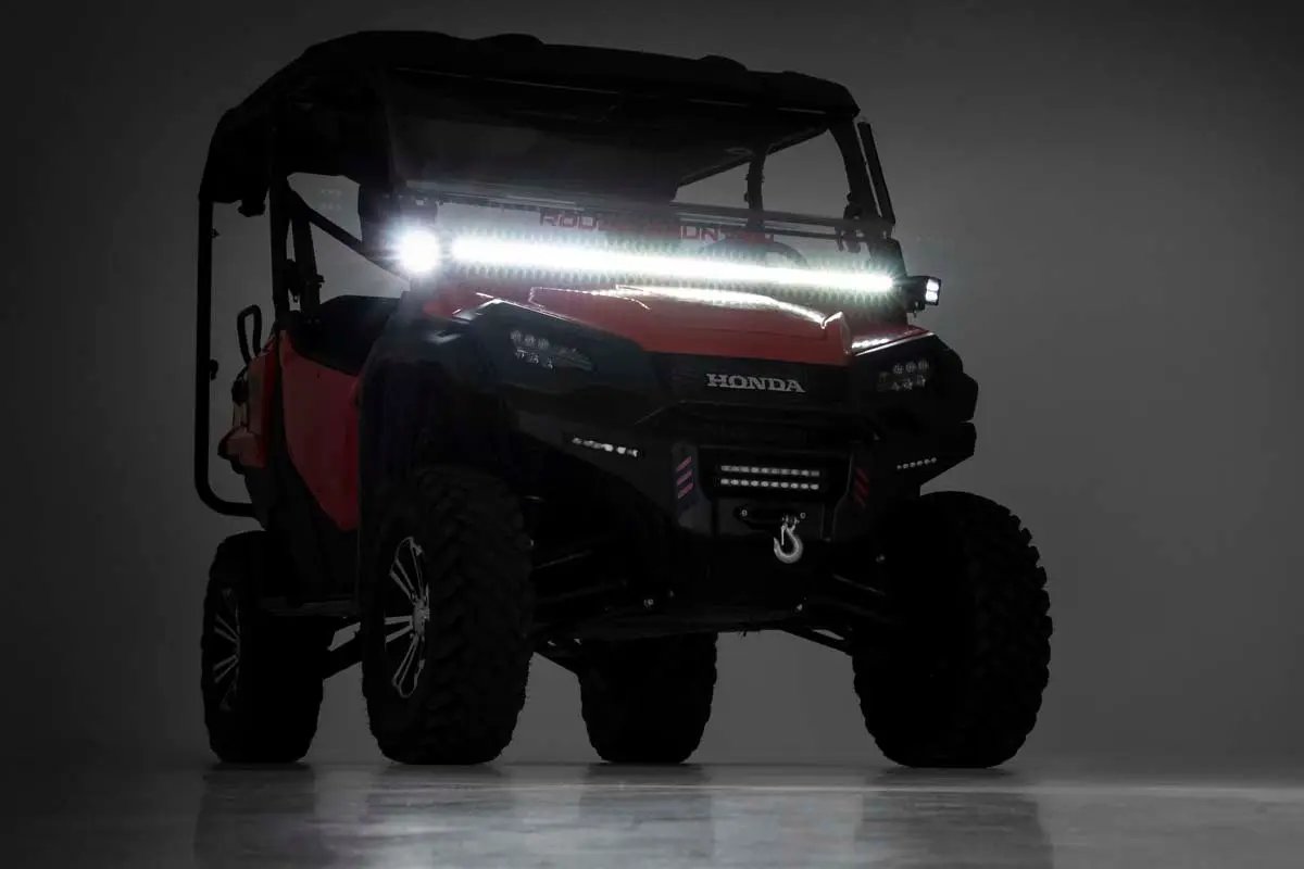 LED Light Kit | Cage Mount | 50" Black Single Row | Honda Pioneer 1000/Pioneer 1000-6 