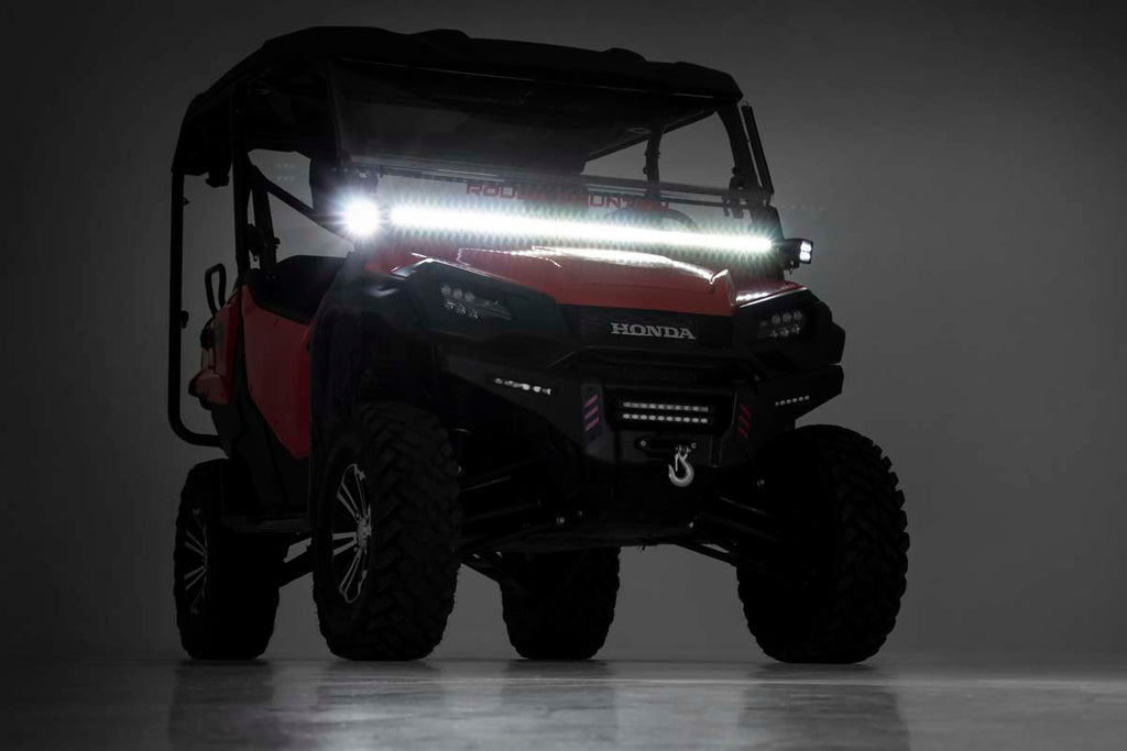 LED Light Kit | Cage Mount | 50" Black Single Row | Honda Pioneer 1000/Pioneer 1000-6 by Rough Country