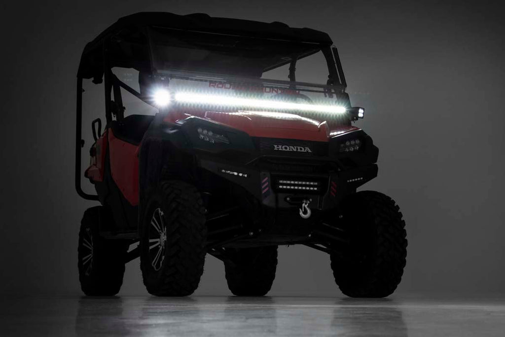 LED Light Kit | Cage Mount | 50" Black Single Row | Honda Pioneer 1000/Pioneer 1000-6 by Rough Country