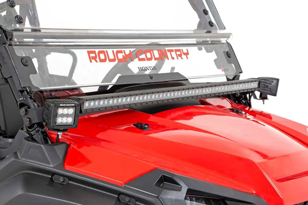 LED Light Kit | Cage Mount | 2" Black Pair | White DRL | Honda Pioneer 1000/Pioneer 1000-6 