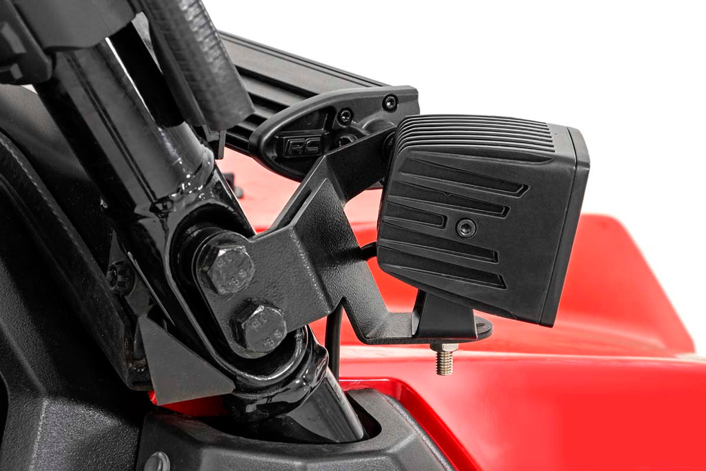 LED Light Kit | Cage Mount | 2" Black Pair | Amber DRL | Honda Pioneer 1000/Pioneer 1000-6 by Rough Country