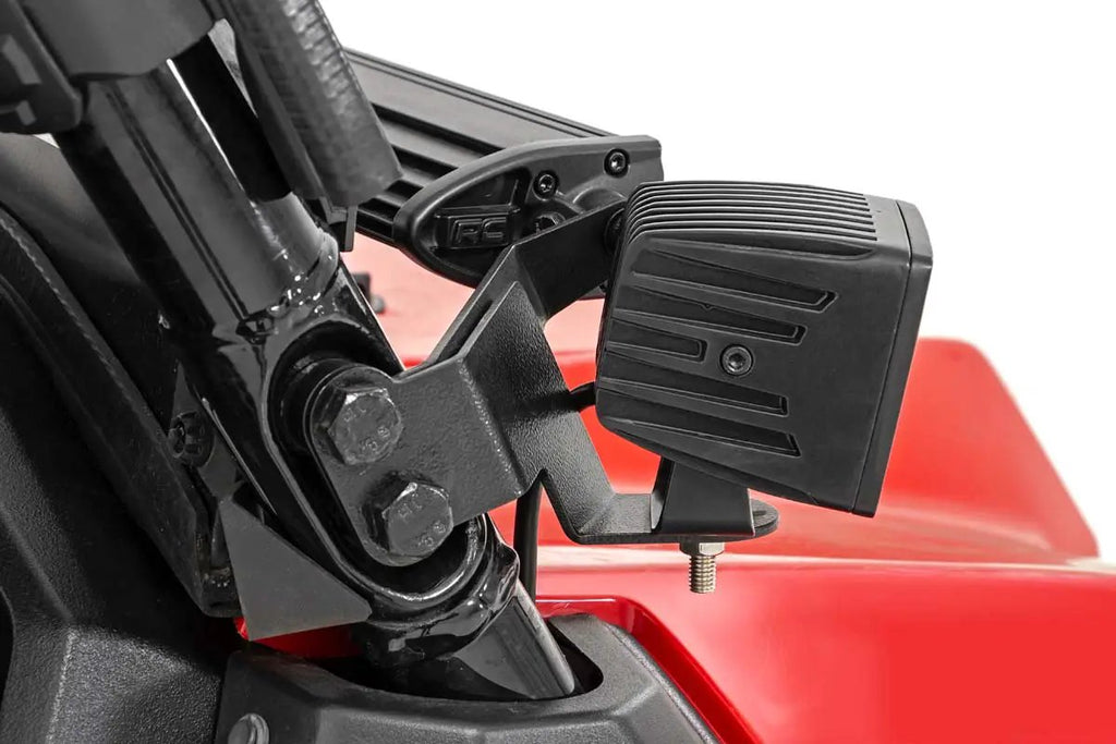 LED Light Kit | Cage Mount | 2" Black Pair | Amber DRL | Honda Pioneer 1000/Pioneer 1000-6 by Rough Country