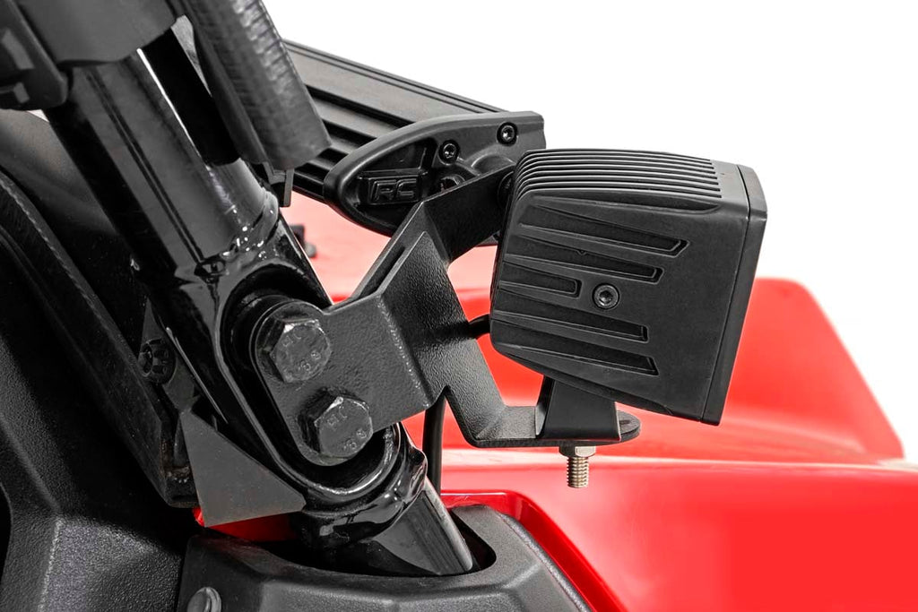 LED Light Kit | Cage Mount | 2" Black Pair | Amber DRL | Honda Pioneer 1000/Pioneer 1000-6 by Rough Country
