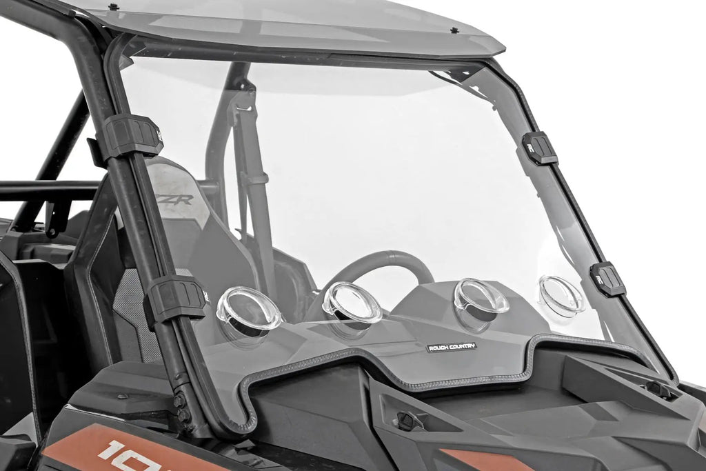 Vented Full Windshield | Scratch Resistant | Polaris RZR XP 1000 by Rough Country