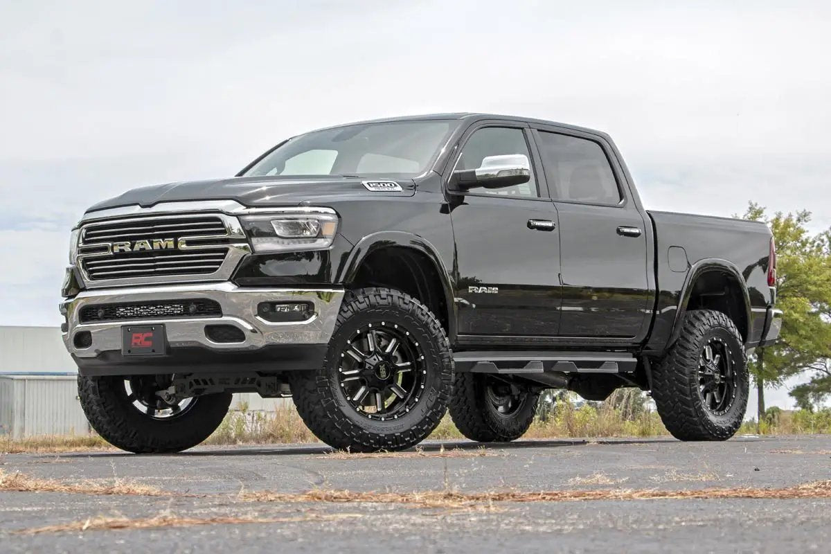LED Light Kit | Bumper Mount | 20" Black Dual Row | Ram 1500 2WD/4WD (19-24) by Rough Country