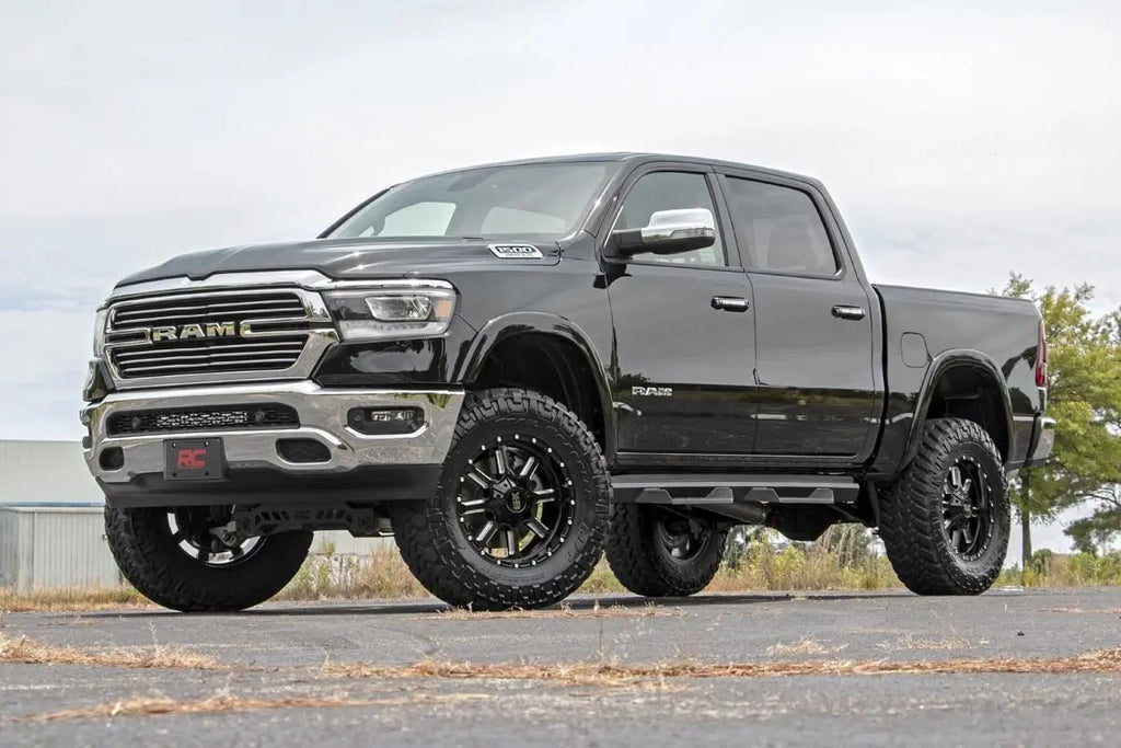 LED Light Kit | Bumper Mount | 20" Black Dual Row | White DRL | Ram 1500 (19-24) by Rough Country