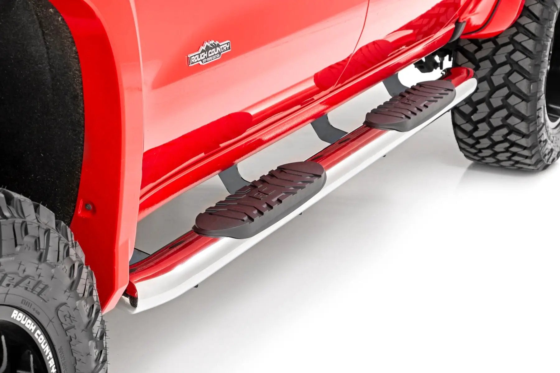 Oval Nerf Steps | Stainless | Crew Cab | Chevy/GMC 1500/2500HD/3500HD (19-26) by Rough Country