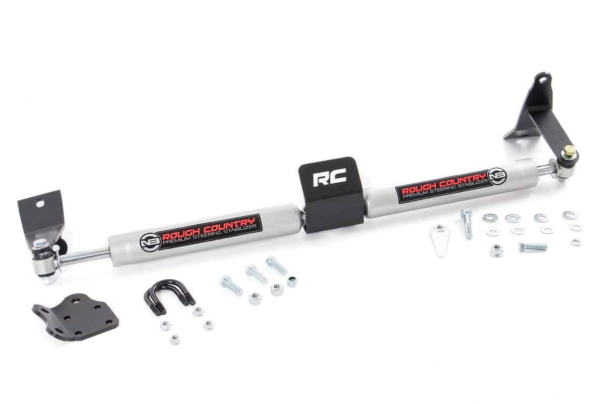 N3 Steering Stabilizer | Dual | 2-8 Inch Lift | Ram 2500 (03-13)/3500 (11-12) by Rough Country