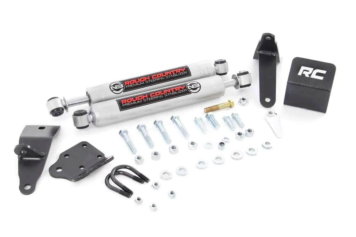 N3 Steering Stabilizer | Dual | 2-8 Inch Lift | Ram 2500 (03-13)/3500 (11-12) by Rough Country