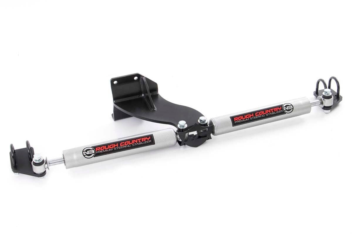 N3 Steering Stabilizer | Dual | 2.5-8 Inch Lift | Ram 2500 (14-26)/3500 (13-26) by Rough Country