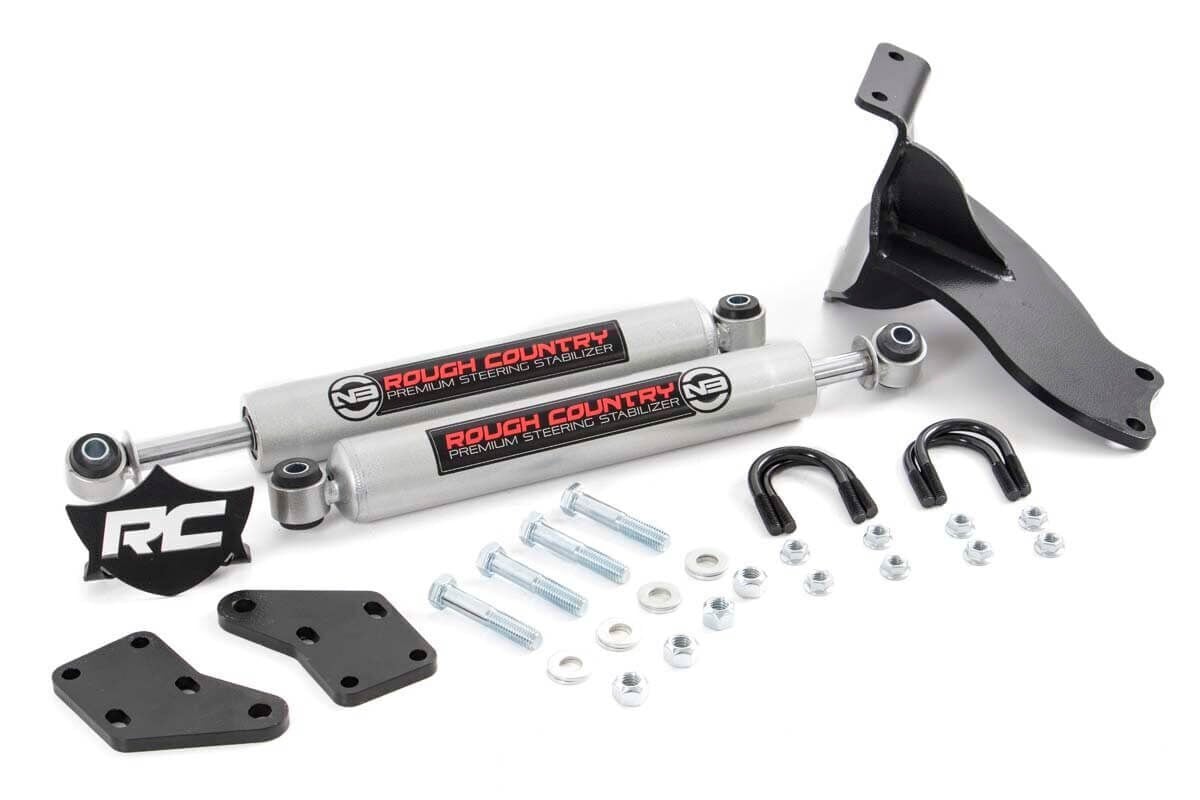 N3 Steering Stabilizer | Dual | 2.5-8 Inch Lift | Ram 2500 (14-26)/3500 (13-26) by Rough Country