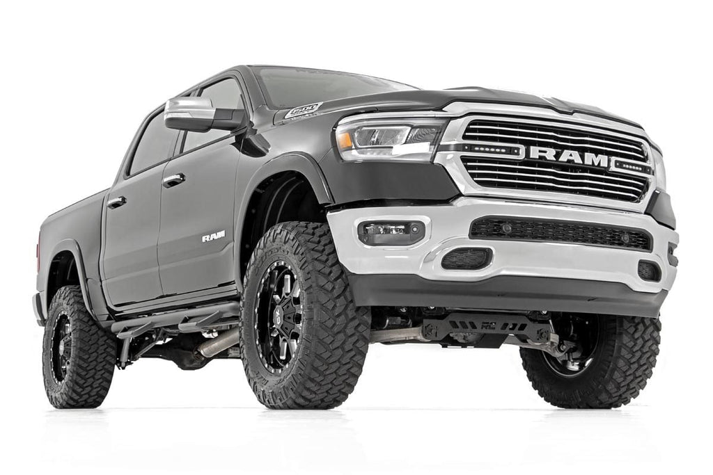 Dual 6in LED Grille Kit | Black Slimline | Ram 1500 2WD/4WD (2019-2024) by Rough Country