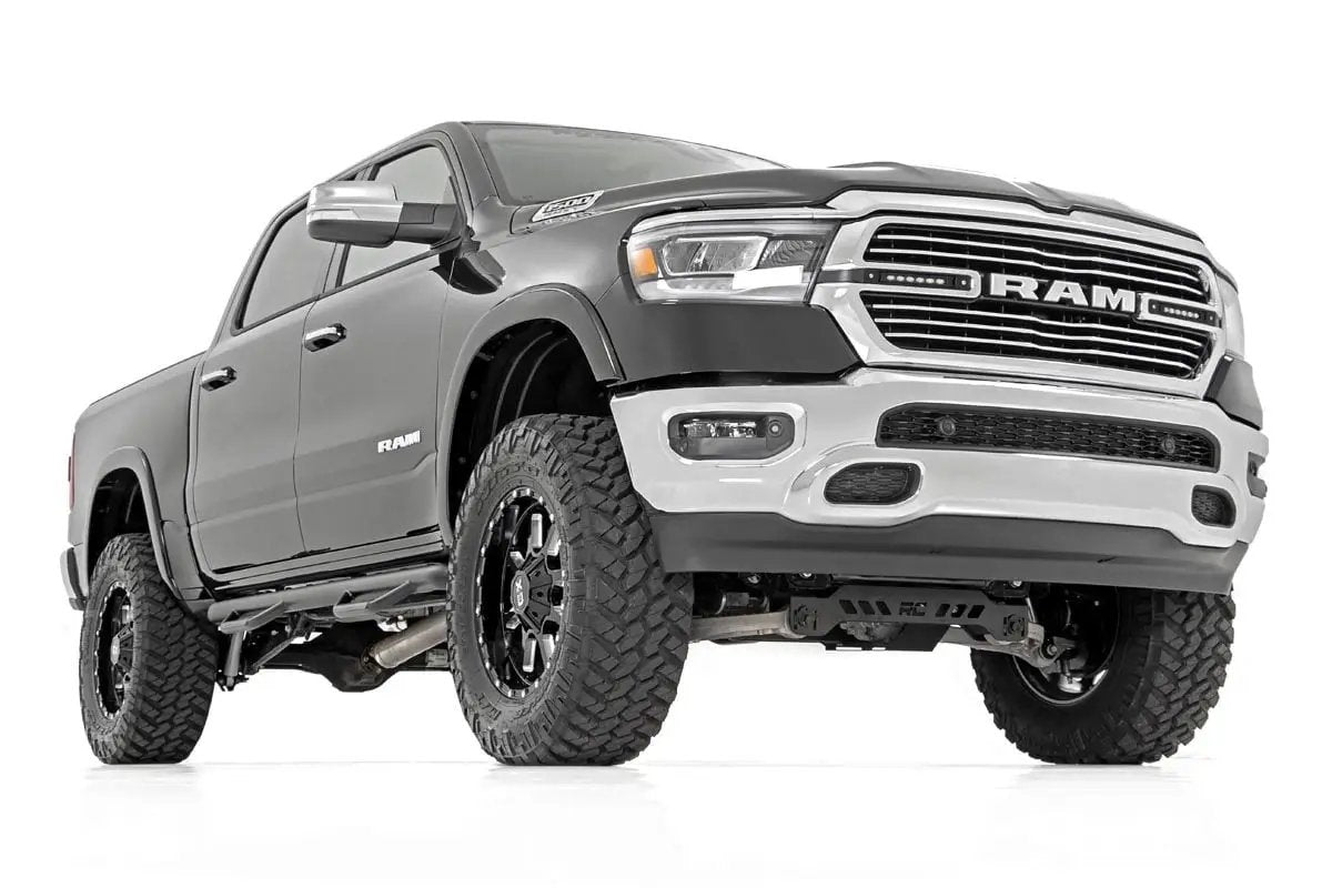Dual 6in LED Grille Kit | Black Slimline | Ram 1500 2WD/4WD (2019-2024) by Rough Country