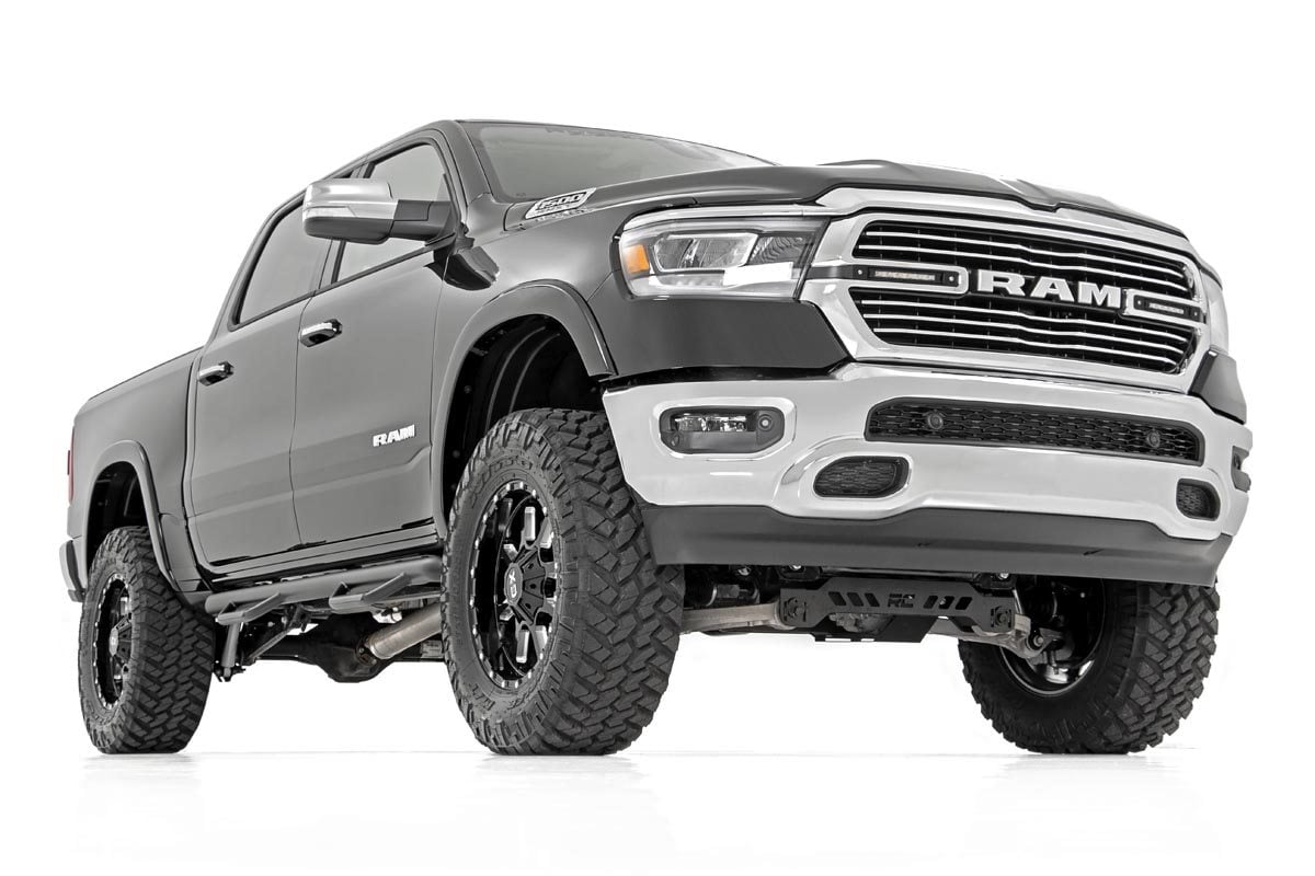 Dual 6in LED Grille Kit | Chrome Slimline | Ram 1500 2WD/4WD (2019-2024) by Rough Country
