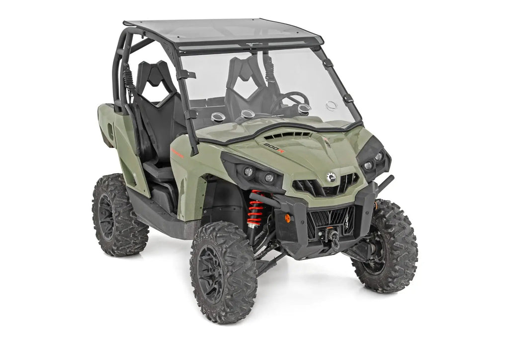Vented Full Windshield | Scratch Resistant | Can-Am Commander Max 1000 by Rough Country