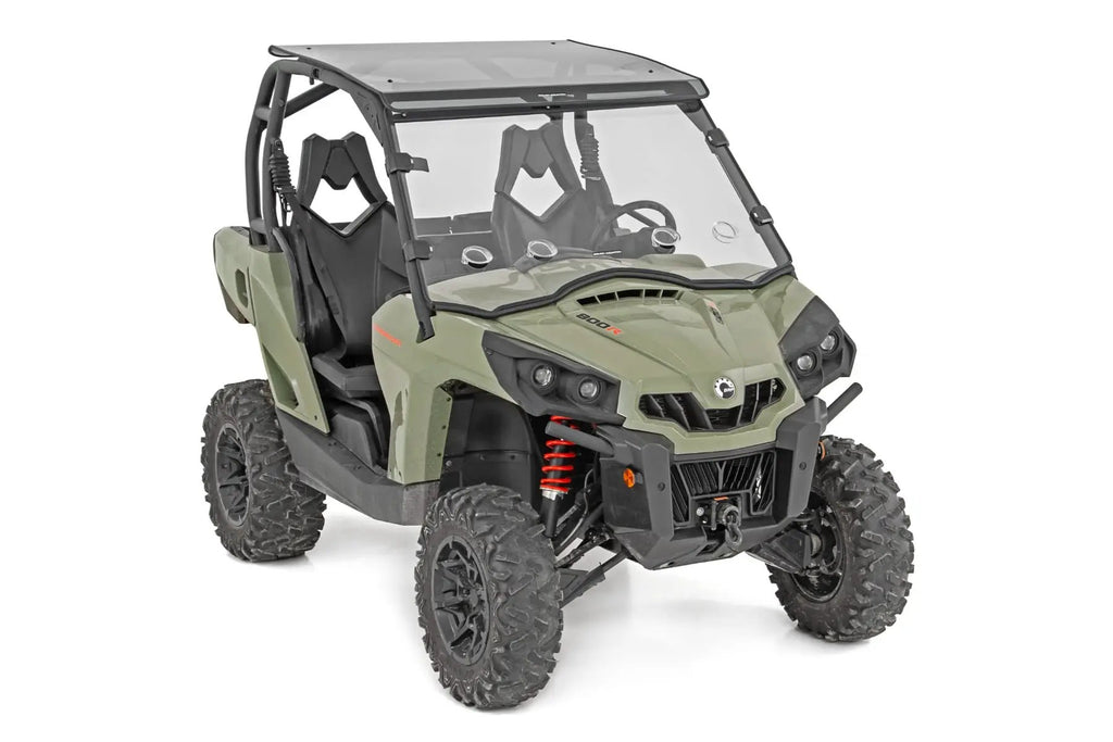 Vented Full Windshield | Scratch Resistant | Can-Am Commander Max 1000 by Rough Country