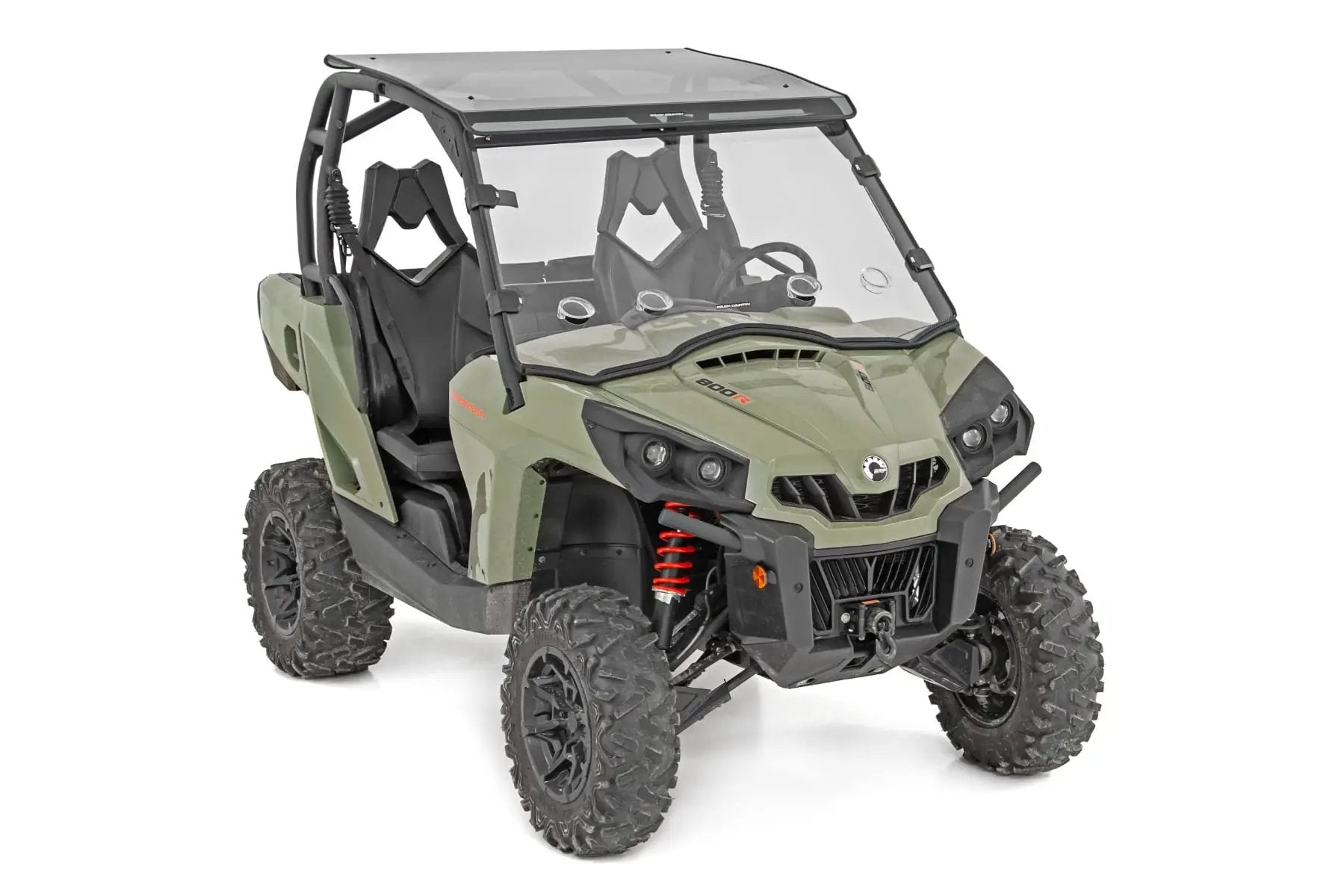 Vented Full Windshield | Scratch Resistant | Can-Am Commander Max 1000 by Rough Country