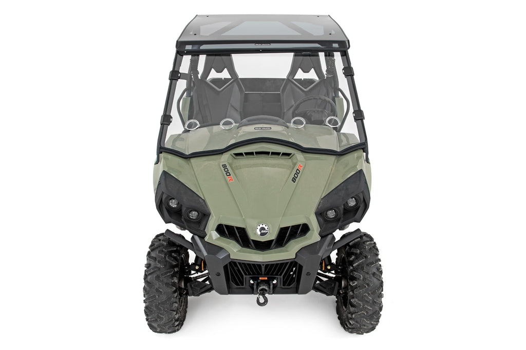 Vented Full Windshield | Scratch Resistant | Can-Am Commander Max 1000 by Rough Country