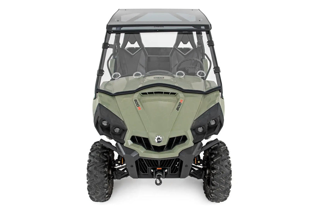 Vented Full Windshield | Scratch Resistant | Can-Am Commander Max 1000 by Rough Country