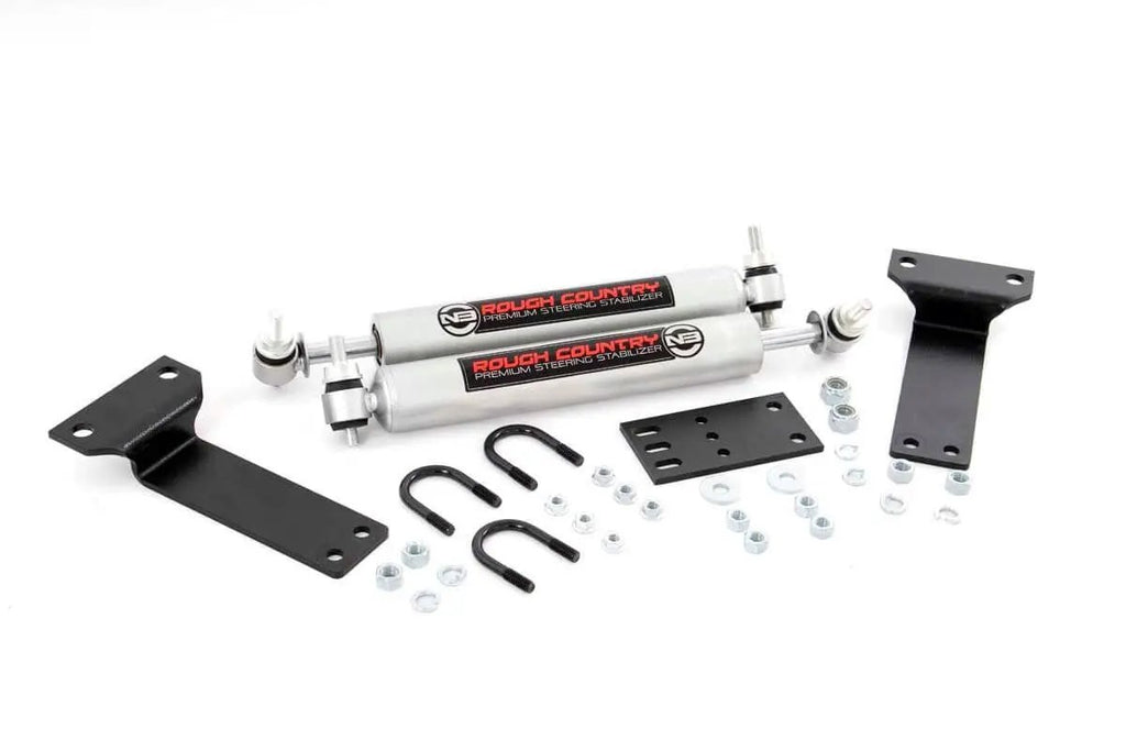 N3 Steering Stabilizer | Dual | 2-8 Inch Lift | Ford Excursion (00-05)/Super Duty (99-04) by Rough Country