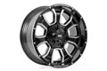 Rough Country 93 Series Wheel | One-Piece | Machined Black | 20x10 | 6x5.5/6x135 | -18mm by Rough Country