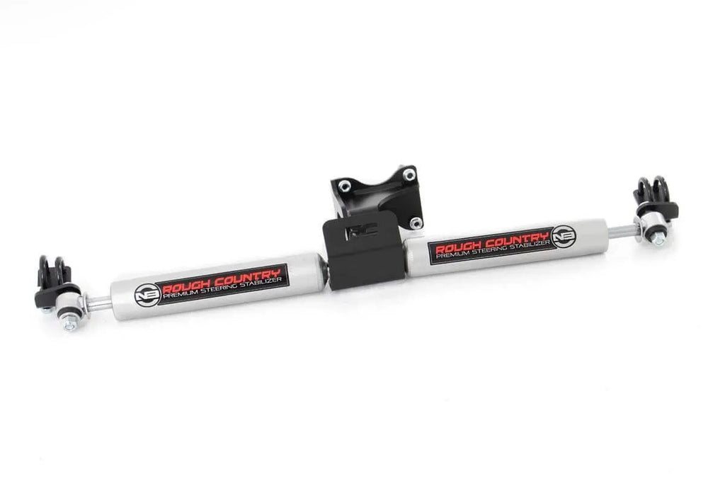 N3 Steering Stabilizer | Dual | 2-8 Inch Lift | Jeep Wrangler JK/Wrangler Unlimited (07-18) by Rough Country