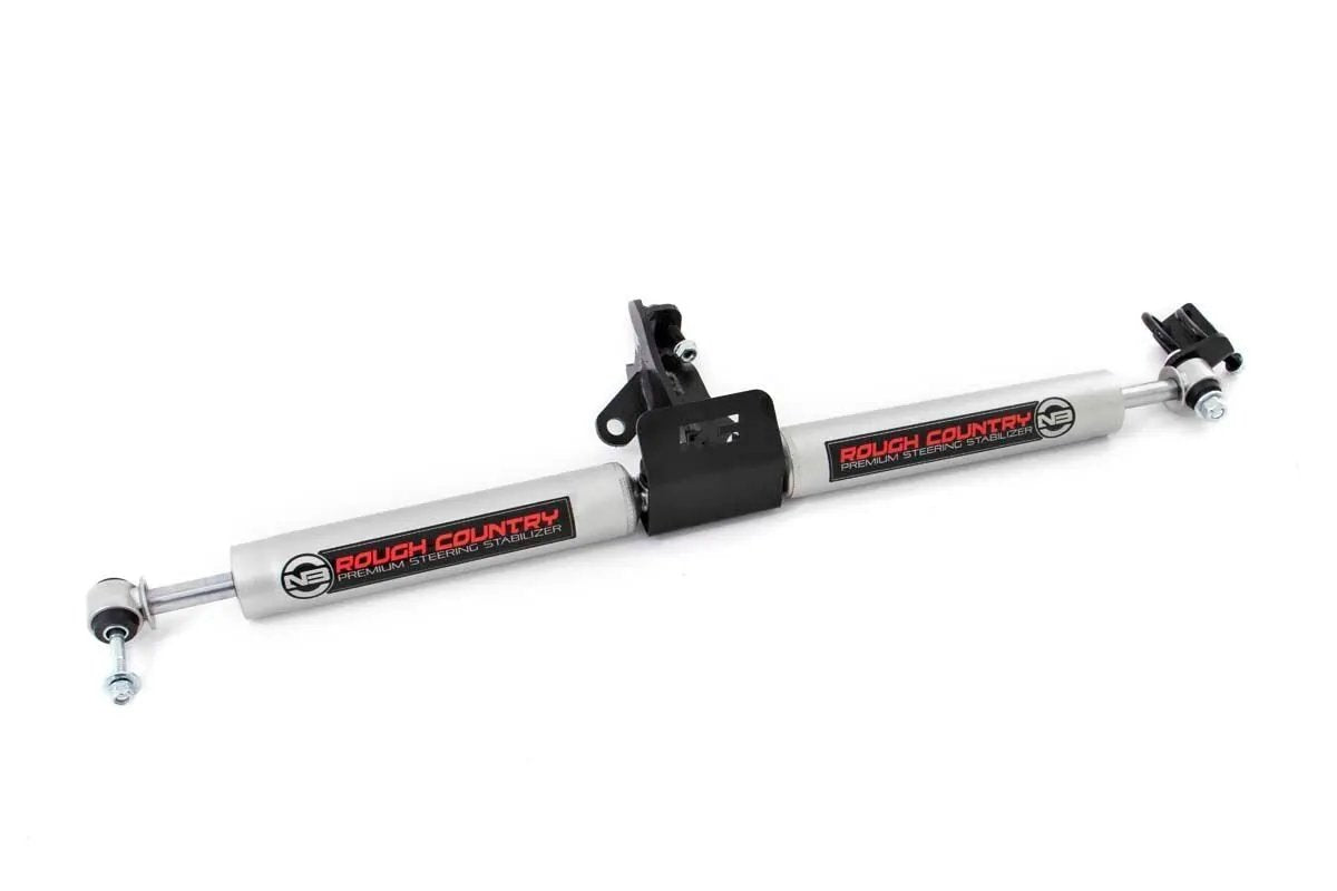 N3 Steering Stabilizer | Dual | 4 Inch Lift | Jeep Grand Cherokee WJ (99-04) by Rough Country
