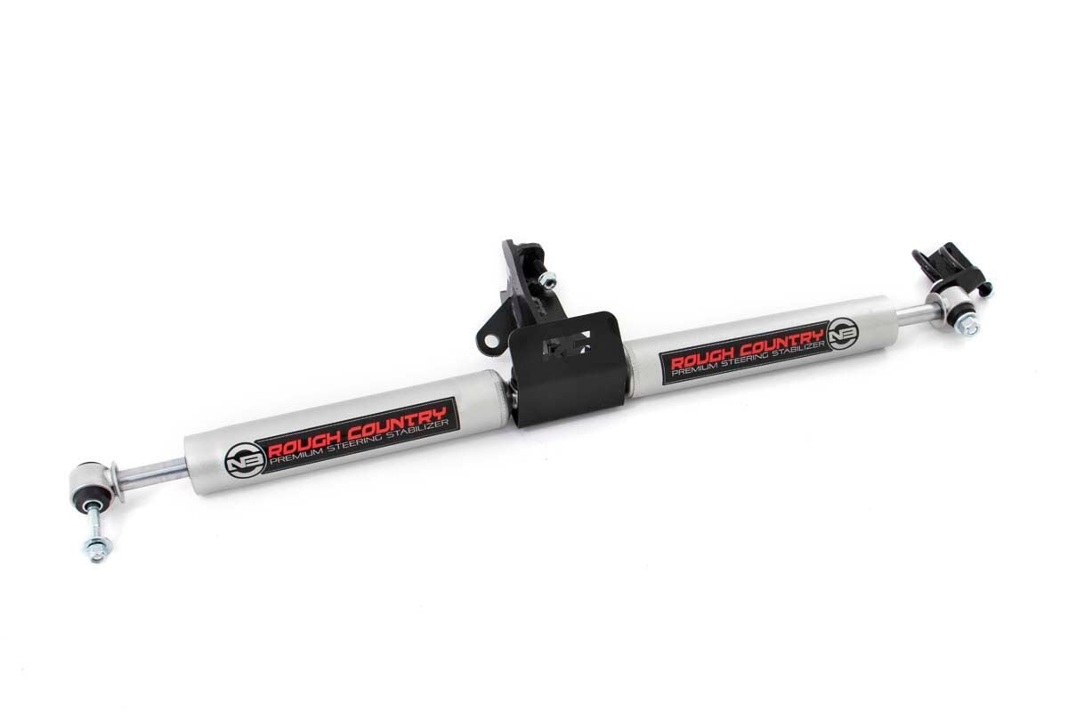 N3 Steering Stabilizer | Dual | 4 Inch Lift | Jeep Grand Cherokee WJ (99-04) by Rough Country