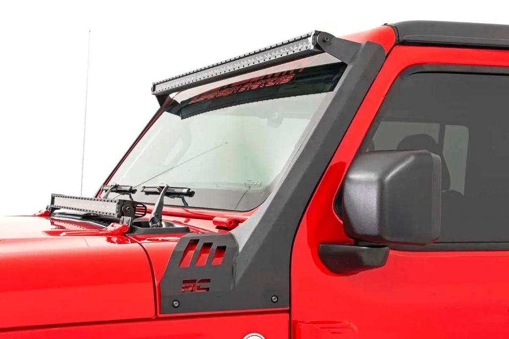 LED Light Kit | Windshield | 50" Spectrum Single Row | Jeep Gladiator JT/Wrangler JL (18-26) by Rough Country