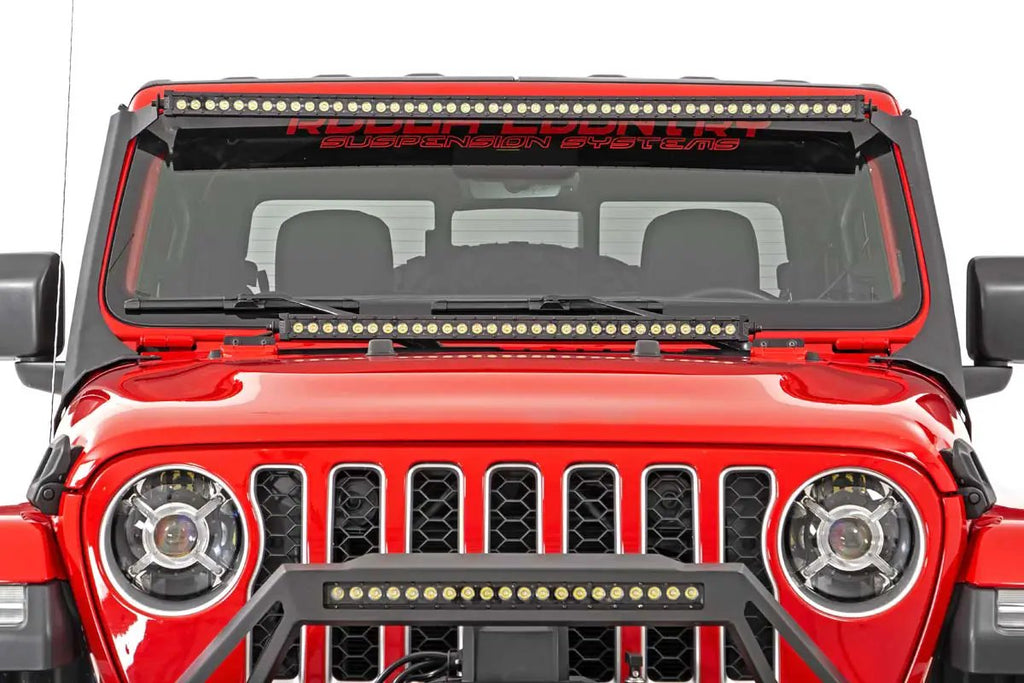 LED Light Kit | Windshield | 50" Spectrum Dual Row | Jeep Gladiator JT/Wrangler JL (18-26)